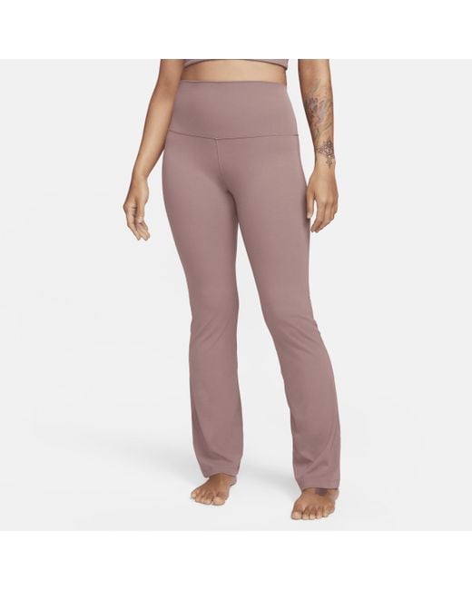 Nike Pink Yoga Dri-fit Luxe Flared Pants