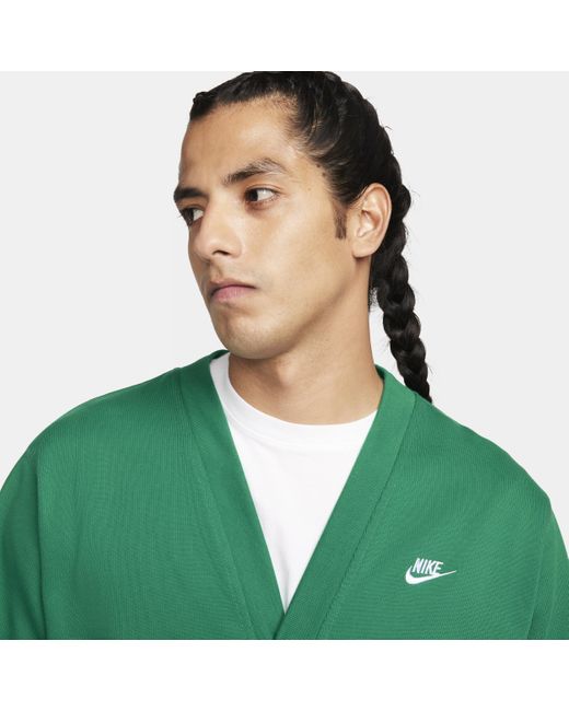 Nike Green Club Knit Fairway Cardigan for men
