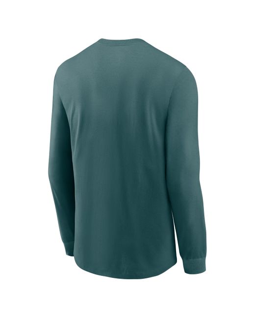 Nike Green Philadelphia Eagles Play To Win Essential Nfl Long-Sleeve T-Shirt for men