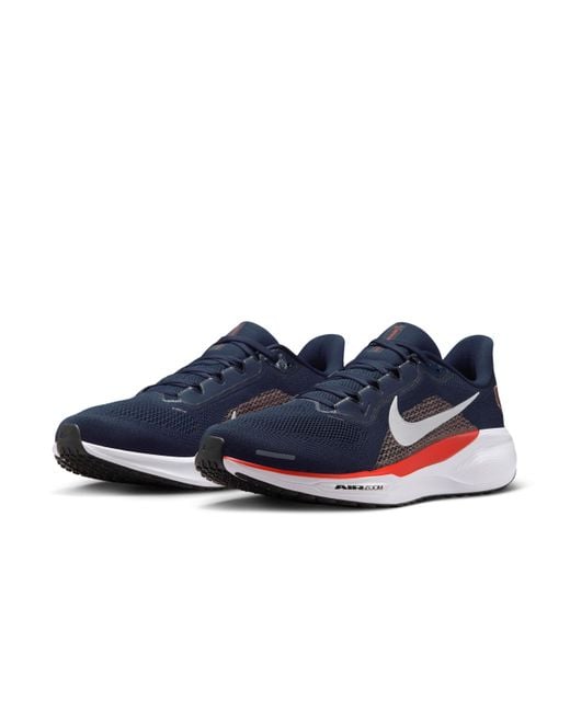 Nike Blue Chicago Bears Pegasus 41 Nfl Road Running Shoes for men