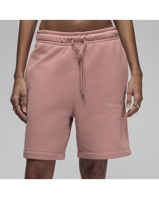 Nike Air Jordan Wordmark Fleeceshorts in het Pink voor heren