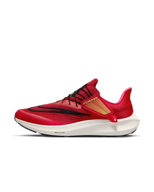 Nike Air Zoom Pegasus Flyease Easy On/off Road Running Shoes Red for men