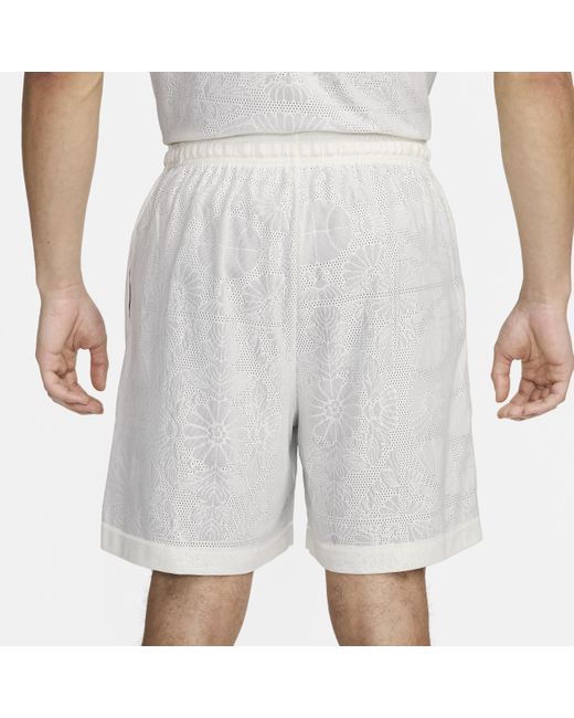 Nike White Standard Issue 6" Dri-fit Reversible Basketball Shorts for men