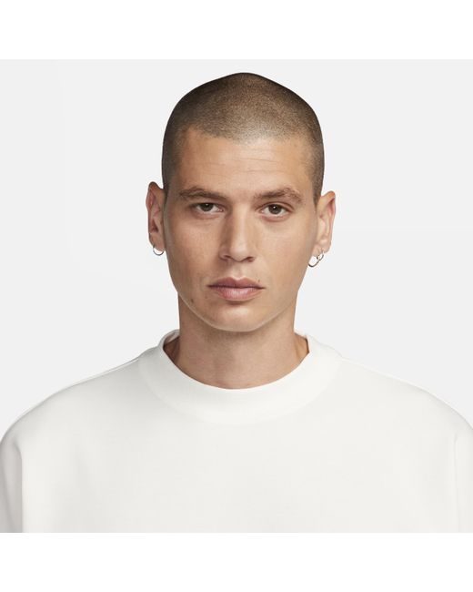 Nike White Sportswear Tech Fleece Reimagined Oversized Short-sleeve Sweatshirt for men