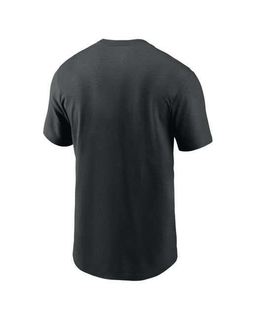 Nike Black Alabama Crimson Tide Primetime Evergreen Wordmark College T-shirt for men