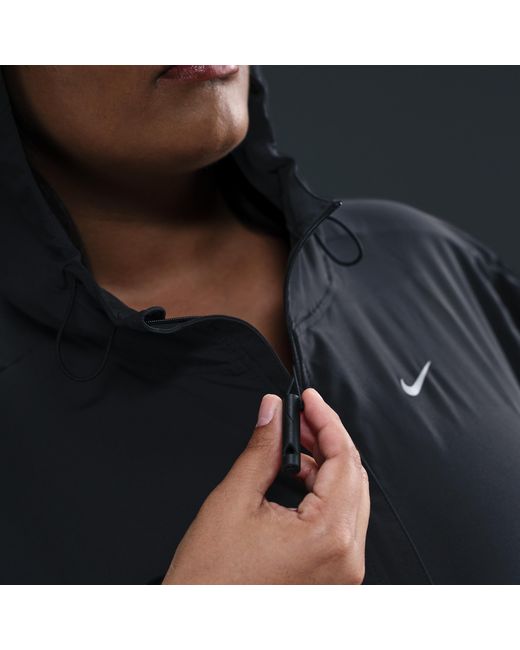Nike Blue Swift Repel Packable Running Jacket (Plus Size)