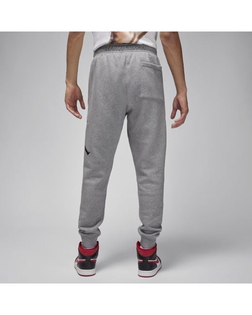 Nike Gray Jordan Essentials Fleece Baseline Trousers Cotton for men