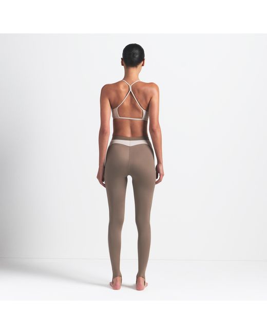 Nike White Skims Shine High-Waisted 26" Stirrup Leggings With Drawcord