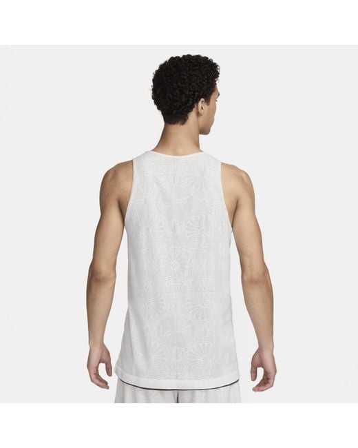 Nike White Standard Issue Dri-fit Reversible Basketball Jersey Polyester for men