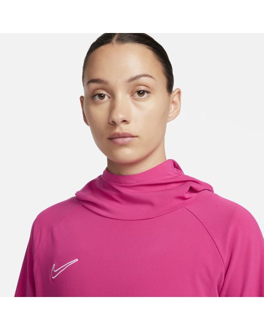Nike Dri-fit Academy Hoodie In Pink,