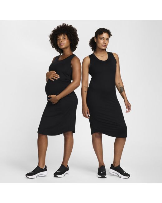 Nike Black (m) Dri-fit Slim-fit Knit Dress (maternity)