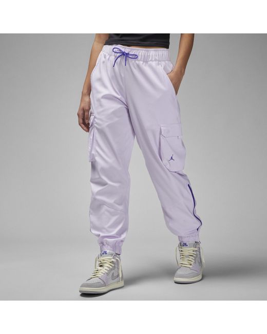 Nike Jordan Sport Tunnel Pants In Purple,