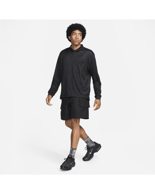Nike Black Sportswear Tech Pack Woven Utility Shorts 50% Recycled Polyester for men