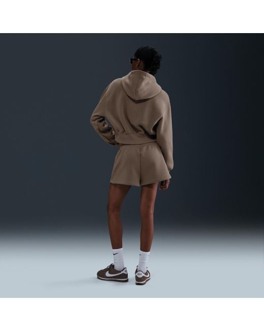 ★★Nike★★ Sportswear Phoenix Fleece Loose Crop Full Zip H Nike Sportswear Phoenix Fleece Women's Loose Cropped Full