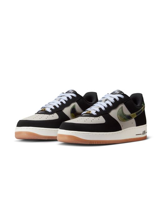 Nike Black Air Force 1 Low Retro Shoes for men