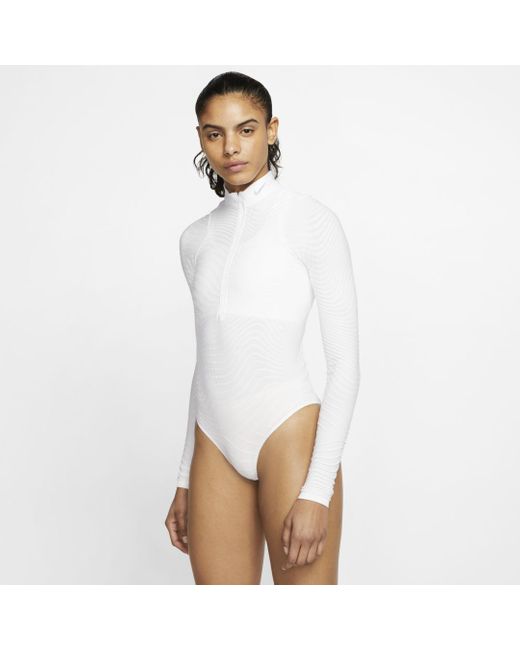 Nike City Ready Seamless Long-sleeve Training Bodysuit (white) - Clearance  Sale | Lyst