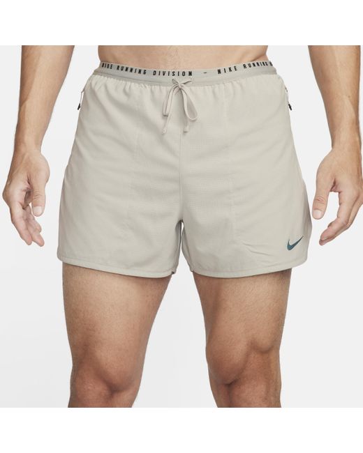 Nike Dri-fit Adv Run Division 10cm (approx.) Brief-lined Running Shorts 50%  Recycled Polyester in Natural for Men