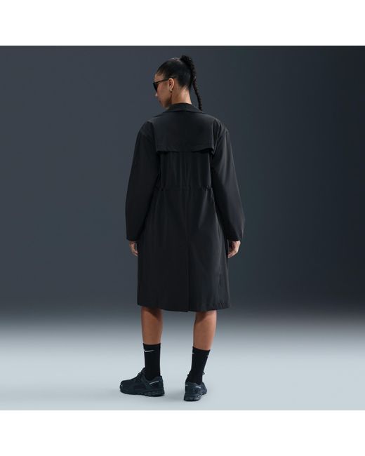 Nike Blue 24.7 Perfectstretch Dri-Fit Oversized Trench Coat
