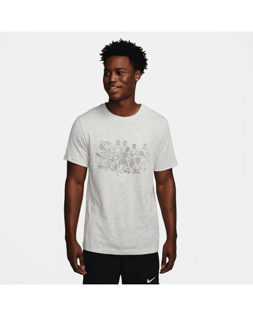 Nike White Court Dri-fit Tennis T-shirt for men