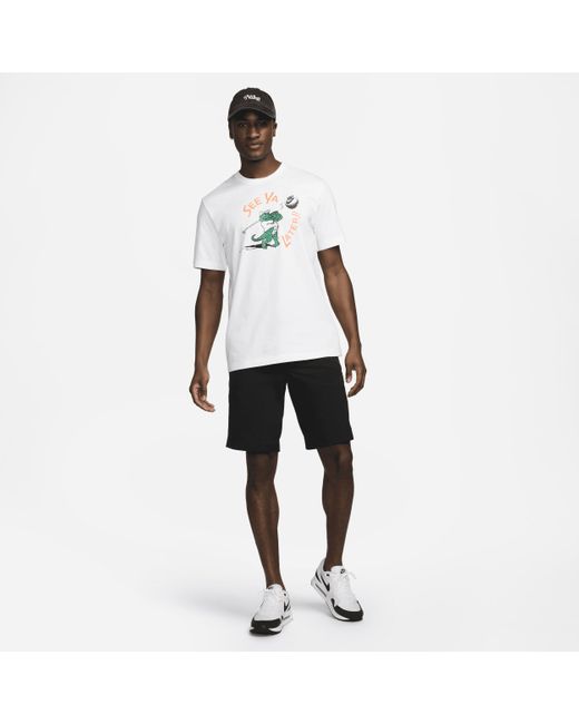 Nike White Golf T-shirt Cotton for men