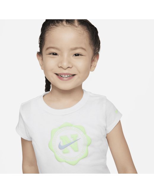 Nike White Prep In Your Step Toddler Graphic T-shirt Cotton