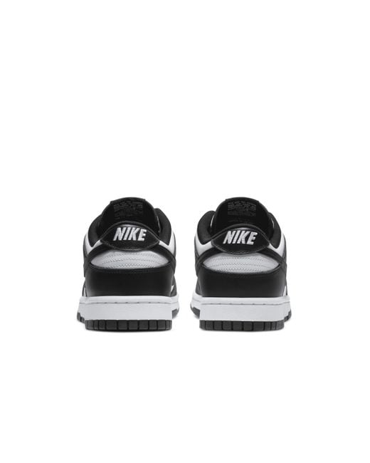 Nike Black Dunk Low Retro Shoe Leather for men