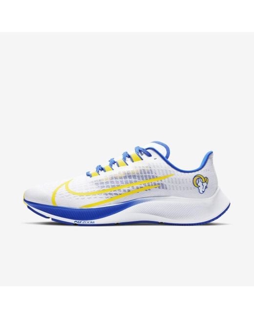 Nike Air Zoom Pegasus 37 (los Angeles Rams) Running Shoe (white) for men