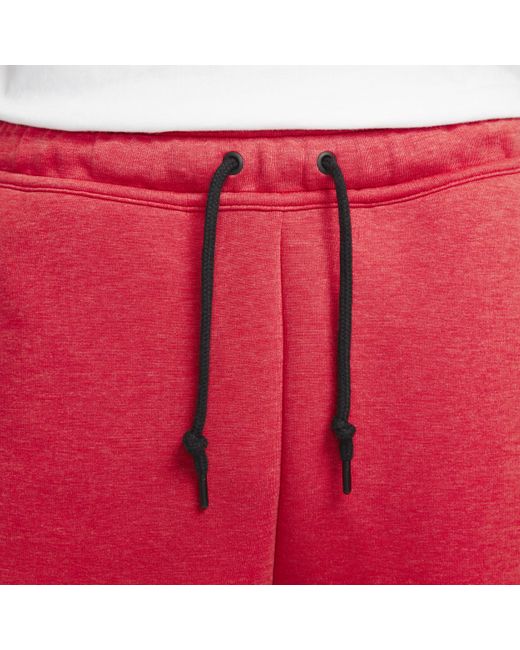 Shorts sportswear tech fleece di Nike in Red da Uomo