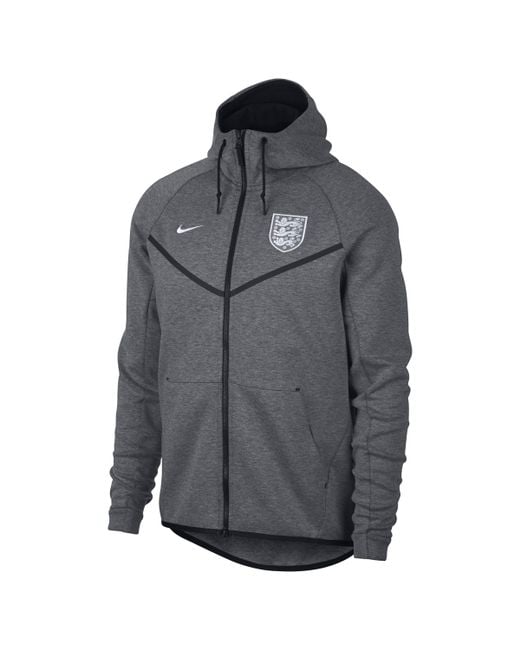 Nike Gray England Tech Fleece Windrunner Jacket for men