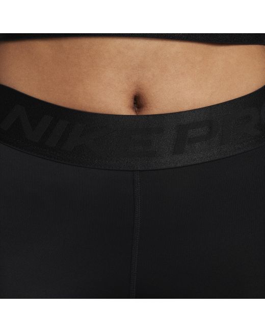 Nike Black Pro Mid-rise 3" Shorts