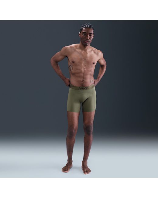 Nike Blue Elite Micro Dri-Fit Adv Boxer Briefs for men