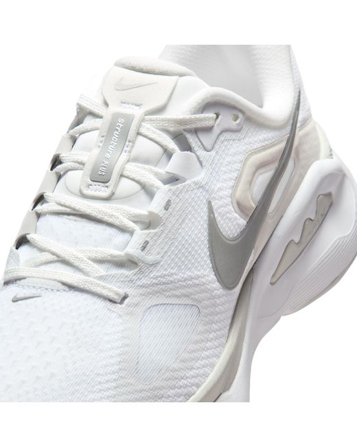 Nike White Structure Plus Road Running Shoes