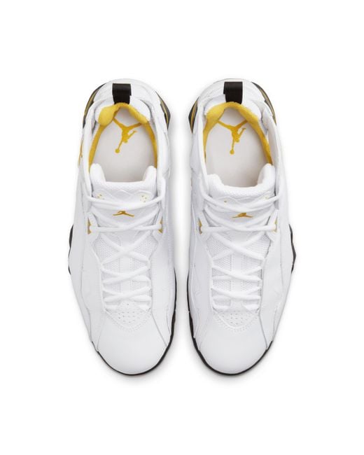 Nike White Jordan True Flight Shoes Leather for men