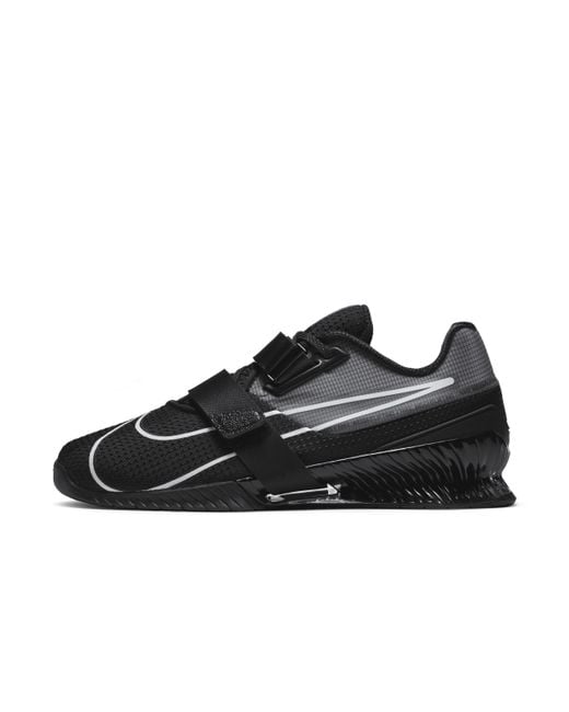 Nike Black Romaleos 4 Weightlifting Shoes for men