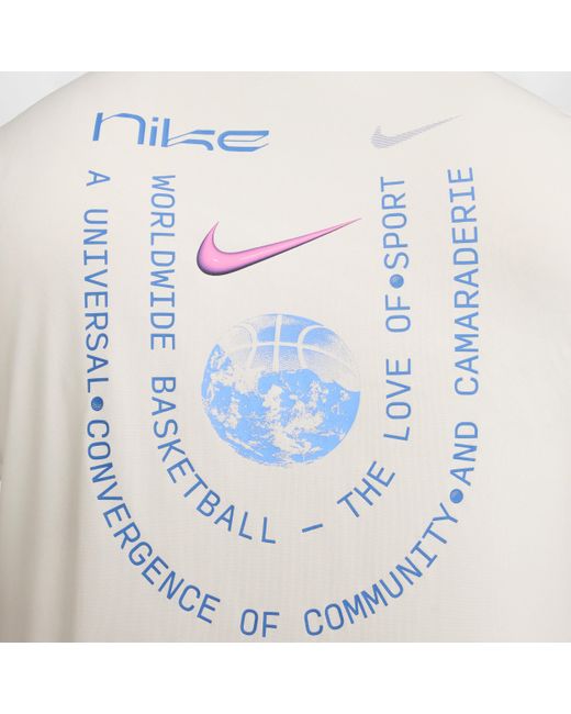 Nike White Dri-fit Basketball T-shirt Polyester for men