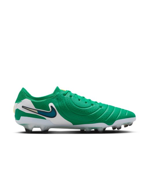 Nike Green Tiempo Legend 10 Elite Firm-Ground Low-Top Soccer Cleats for men