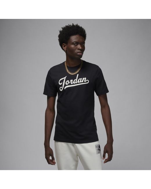 Nike Black Jordan Flight Mvp T-shirt Cotton for men