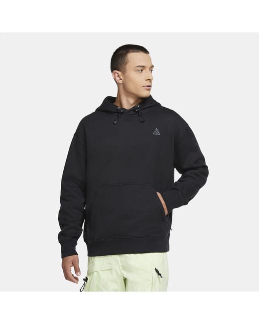 Nike Acg Pullover Fleece Hoodie in Black for Men | Lyst Australia