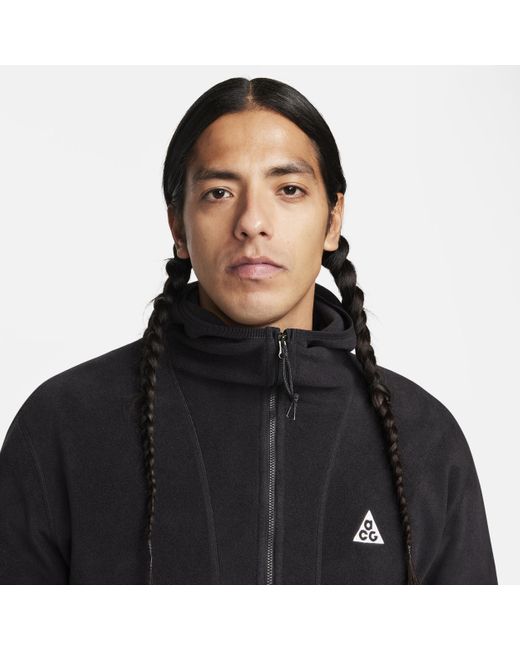Nike Black Acg 'wolf Tree' Polartec® Full-zip Top Polyester for men