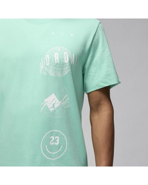 Nike Green Jordan Brand T-shirt Cotton for men