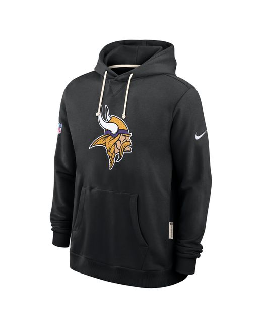 Nike Black Minnesota Vikings Initial Home Sideline Dri-Fit Nfl Pullover Hoodie for men