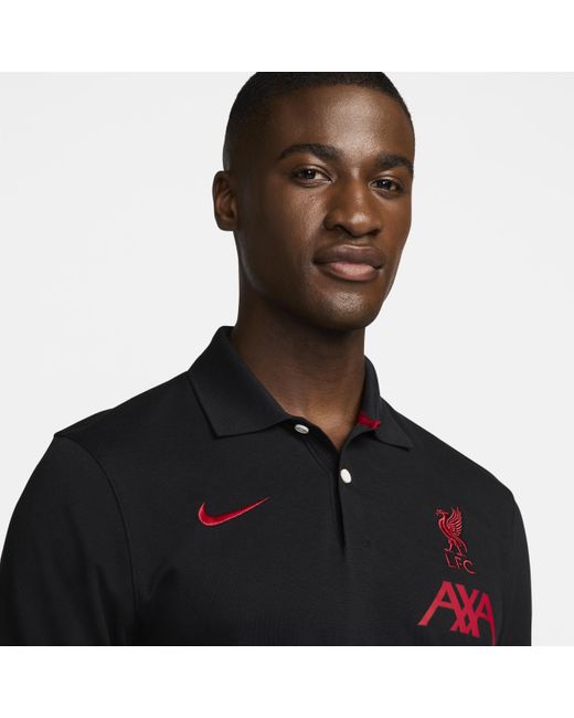 Nike Black Liverpool F.c. The Polo Dri-fit Football Polo Polyester for men