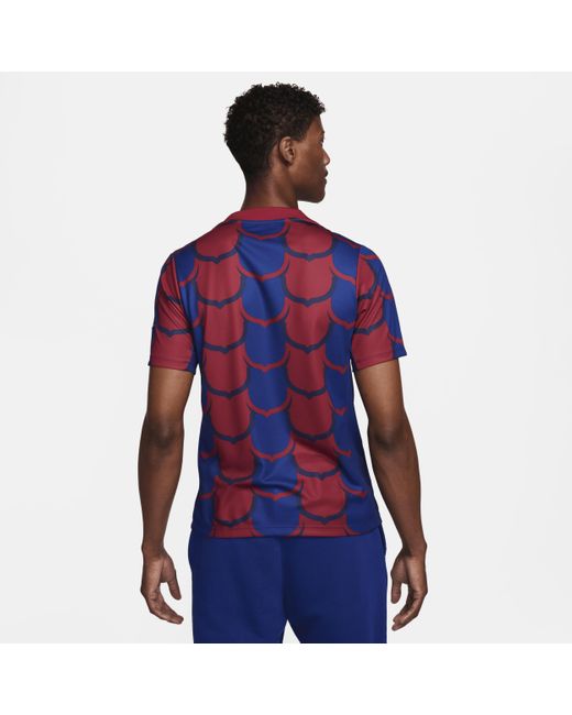 Nike Blue F.c. Barcelona Academy Pro Se Dri-fit Football Pre-match Top Polyester for men
