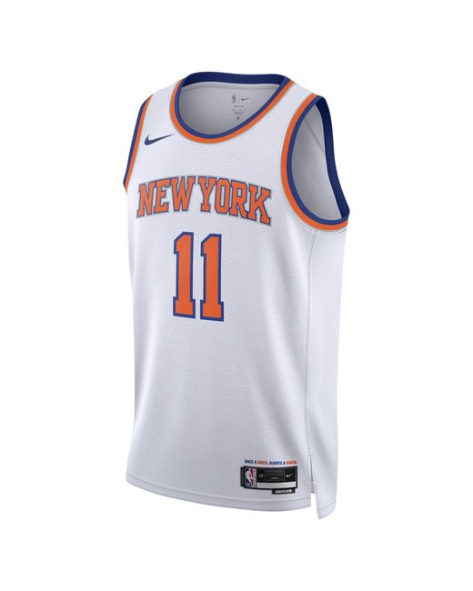 Nike Blue New York Knicks Association Edition Dri-Fit Nba Swingman Jersey for men
