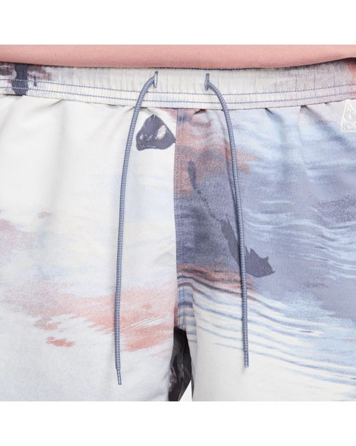 Nike White Acg "reservoir Goat" Allover Print Shorts for men