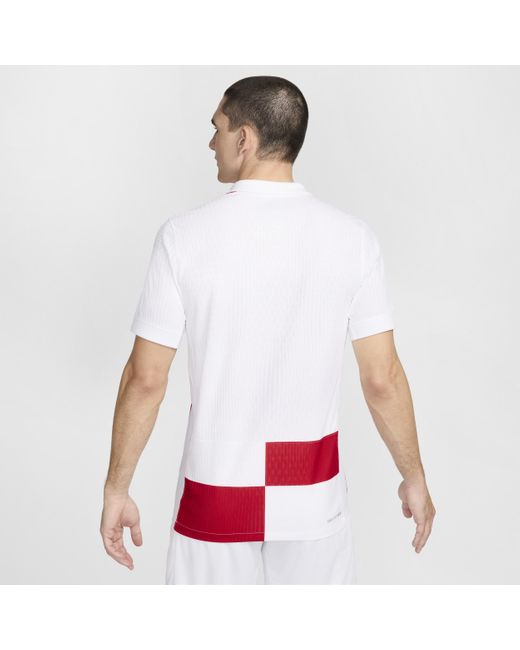 Maglia da calcio authentic a manica corta dri-fit adv croazia 2024/25 match da uomo di Nike in Red da Uomo