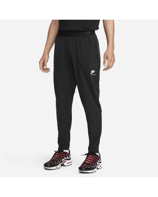Nike Air Max Woven Trousers 50 Recycled Polyester in Black for