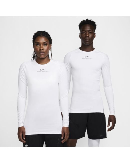 Nike White Nocta Long-sleeve Base Layer Basketball Top for men