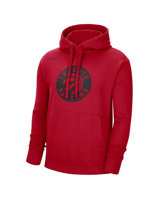 Nike Toronto Raptors Essential Nba Fleece Pullover Hoodie In Red, for ...