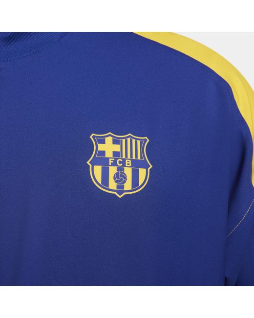 Nike Blue F.c. Barcelona Strike Dri-fit Football Tracksuit Jacket Polyester for men